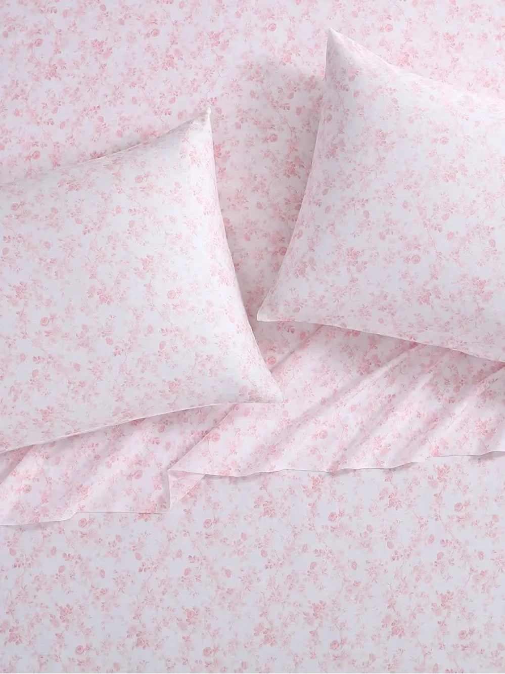 Laura Ashley - Queen Sheet Set, Buttery-Soft Cotton Sateen 2 cases (Bella Pink))